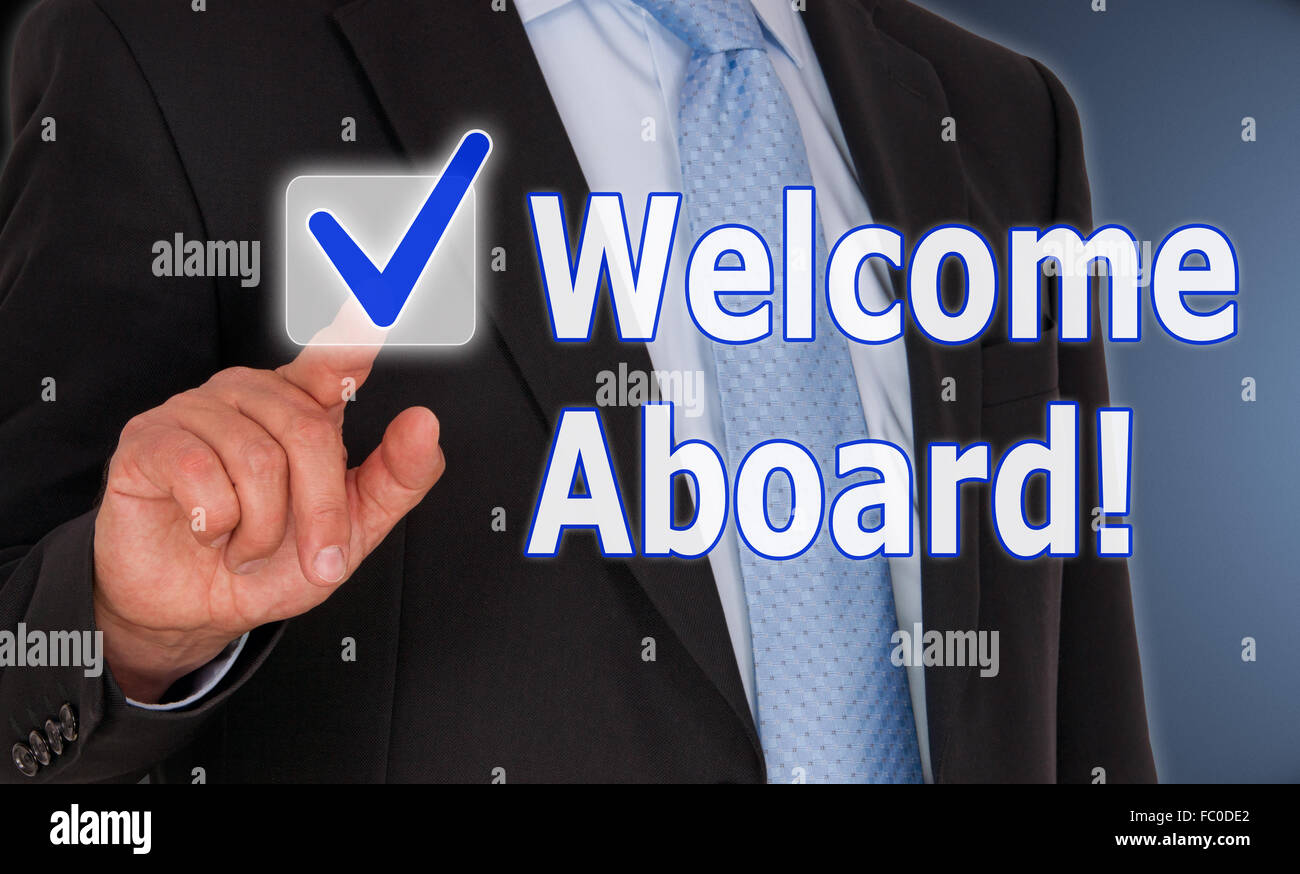 Welcome Aboard Stock Photo