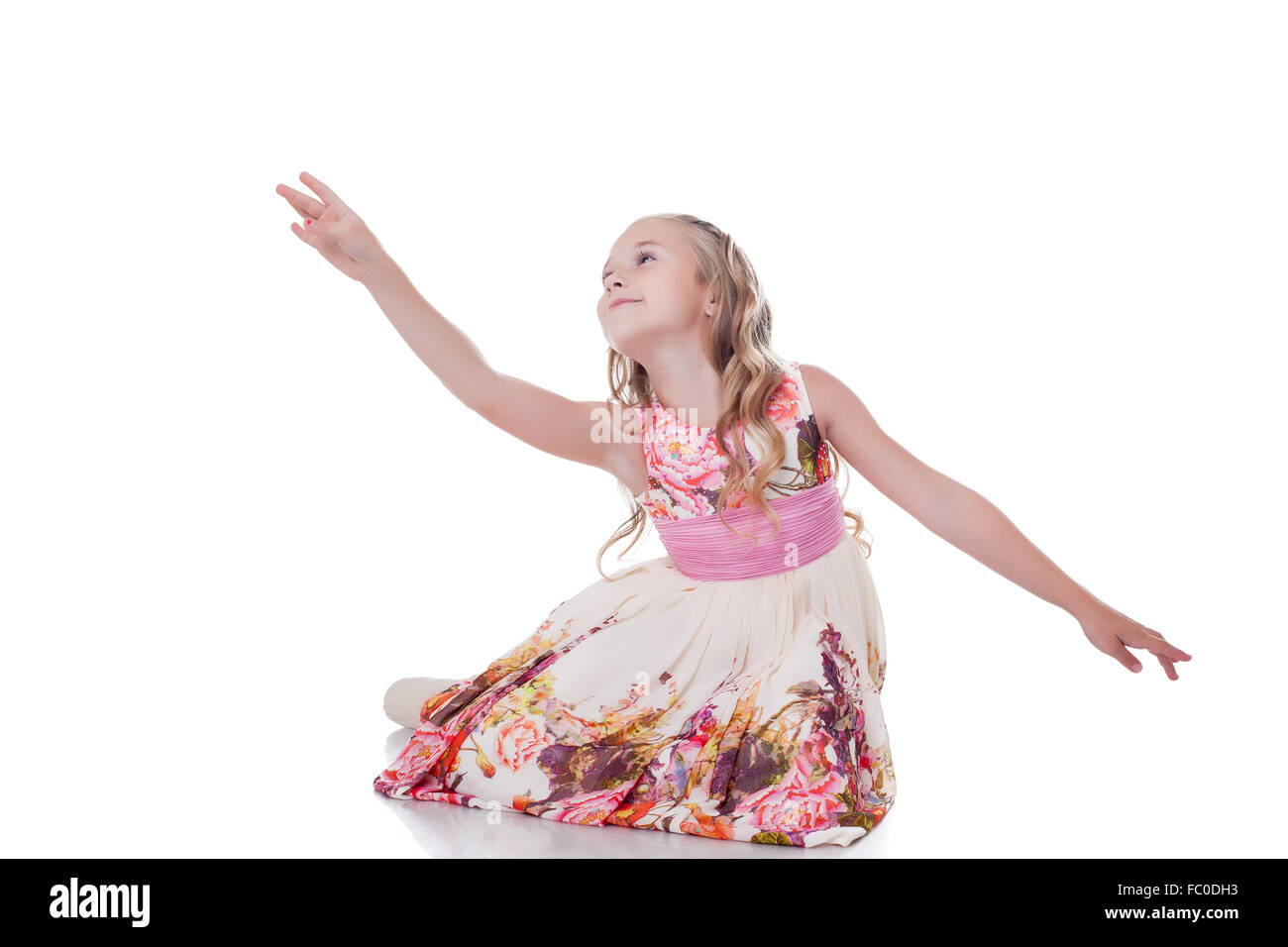 Blonde girl dancing hi-res stock photography and images - Alamy