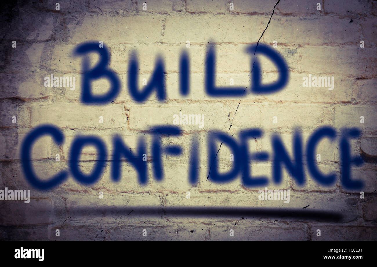 Build Confidence Concept Stock Photo