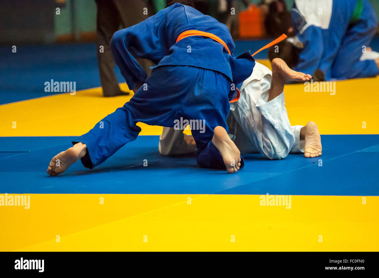 Judo competition youth Stock Photo Alamy