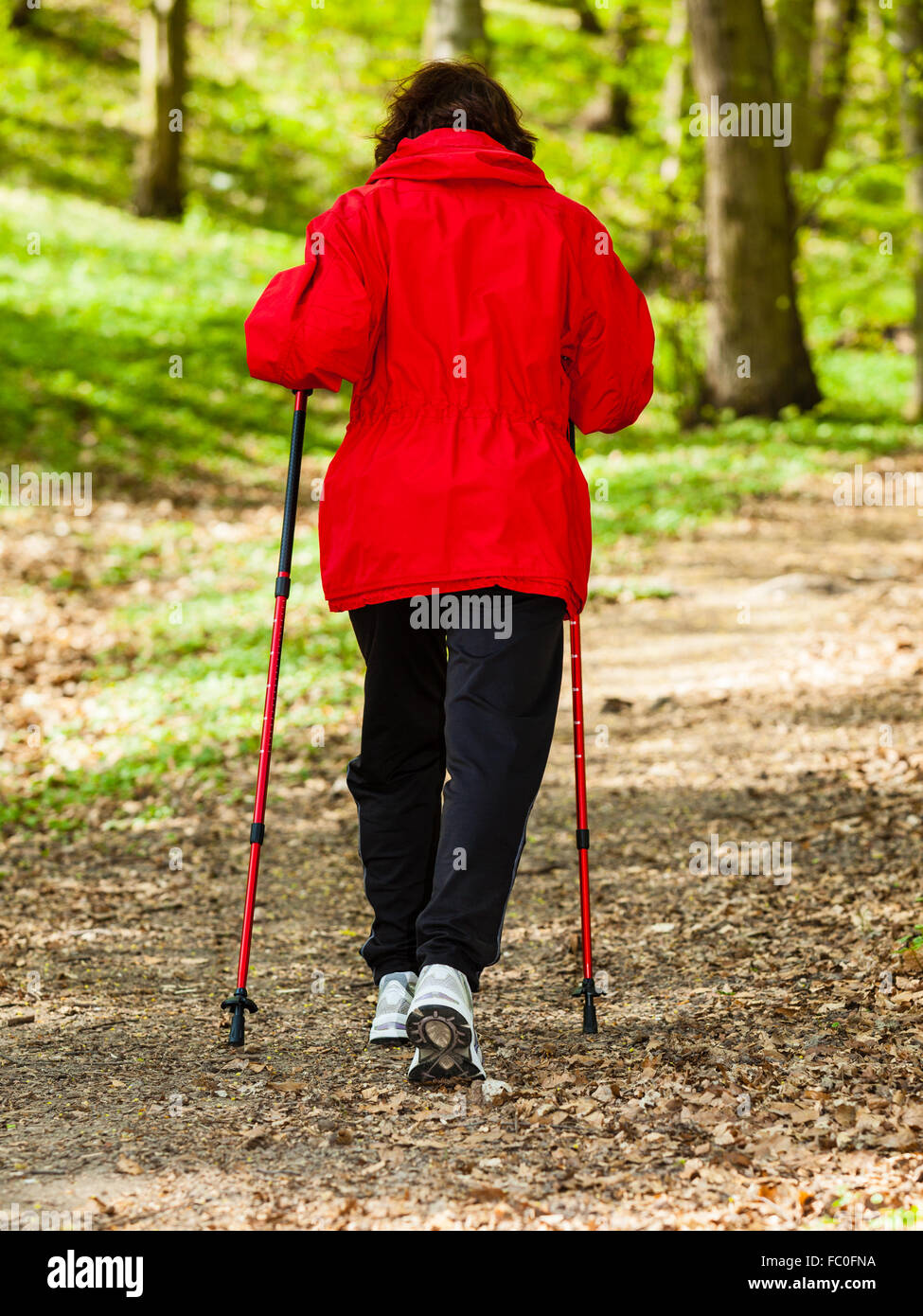 Nordic walking woman hi-res stock photography and images - Alamy