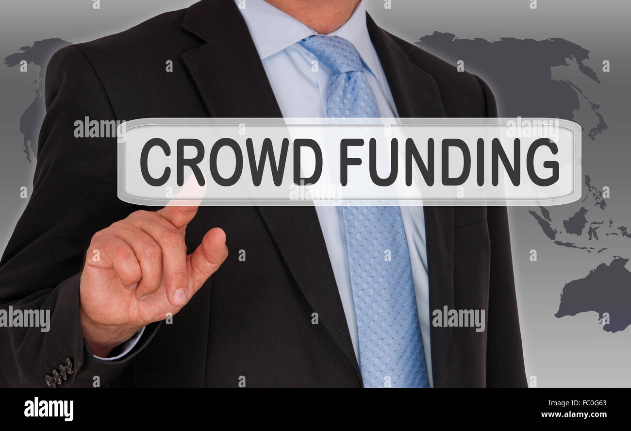 Crowd funding crowdfunding online hi res stock photography and images