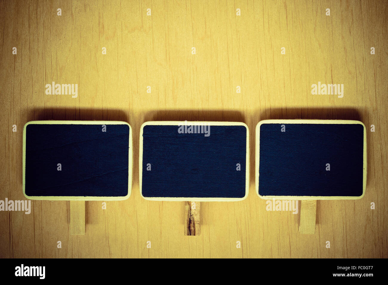 small blackboards boards with space for text Stock Photo Alamy