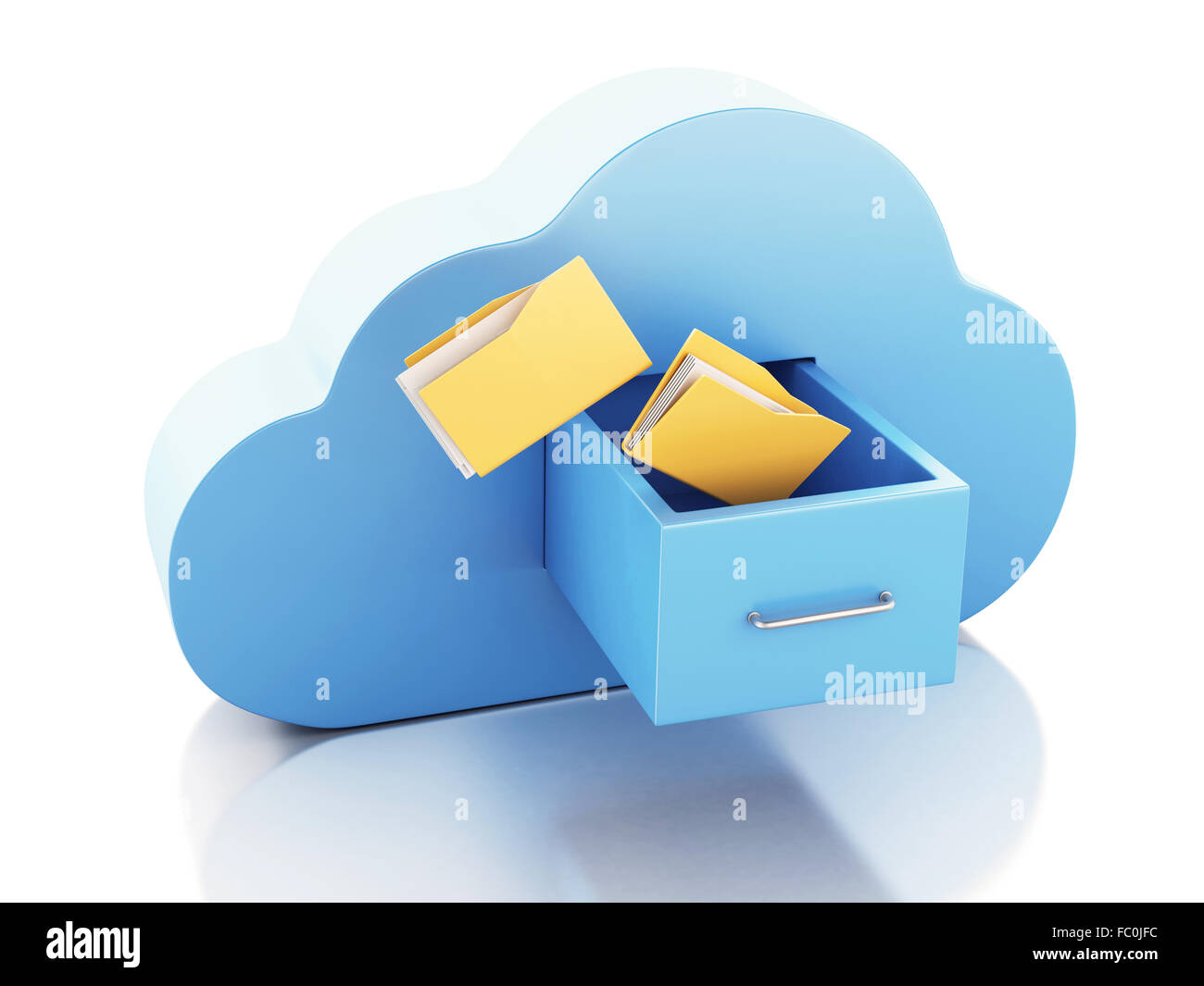 3d File storage in cloud. Cloud computing concept Stock Photo Alamy