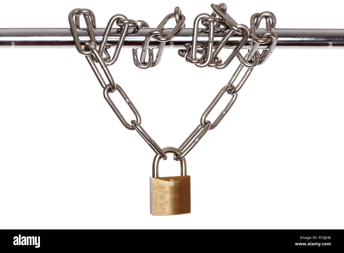 chain locked Stock Photo
