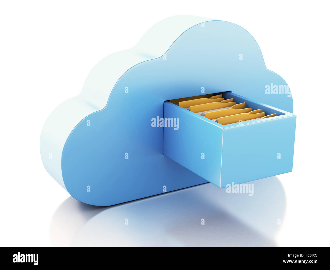 3d File storage in cloud. Cloud computing concept Stock Photo Alamy