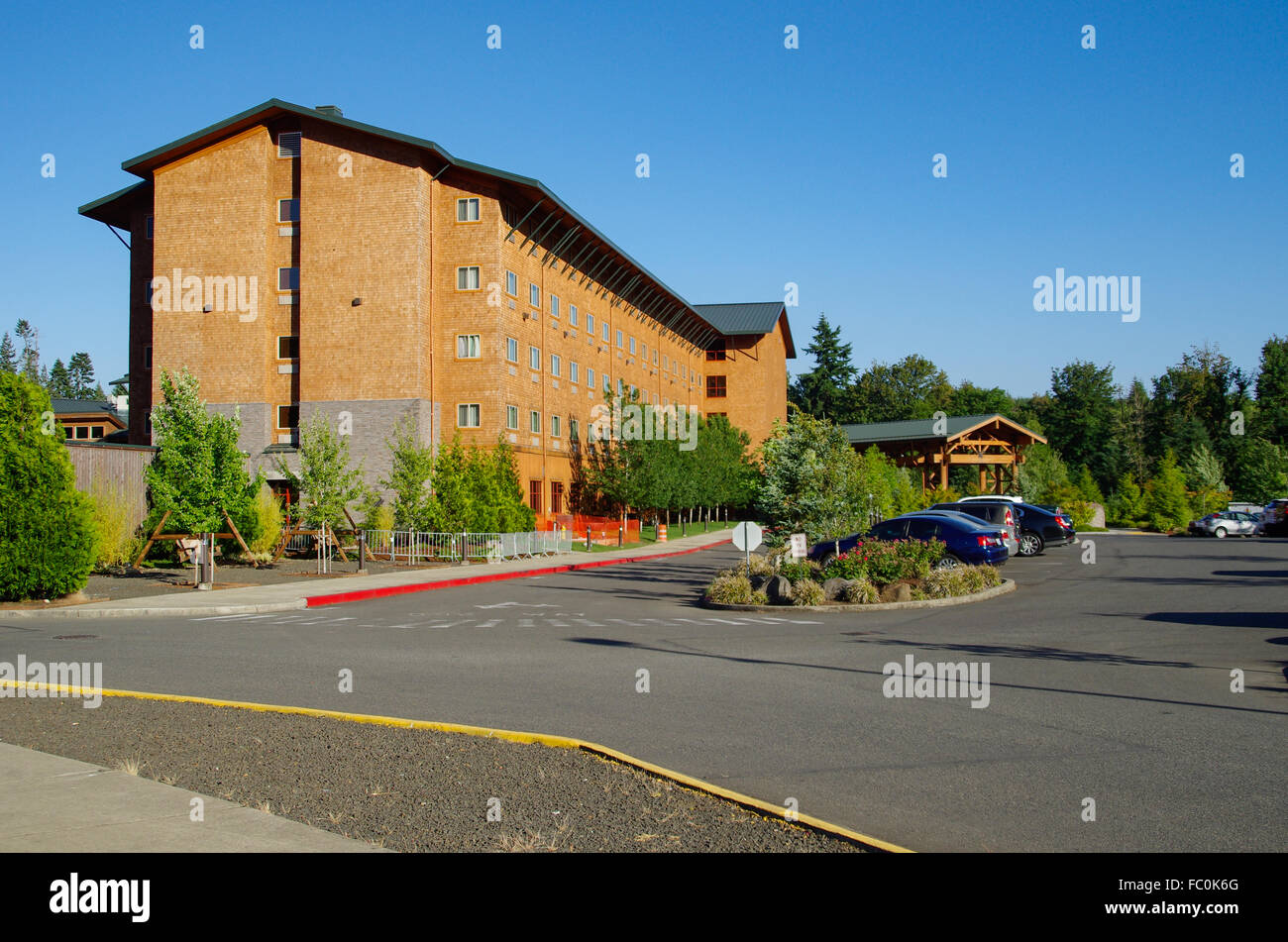 Little Creek Casino and hotel is owned and operated by the Squaxin Island Tribe. Shelton, Washington, USA Stock Photo