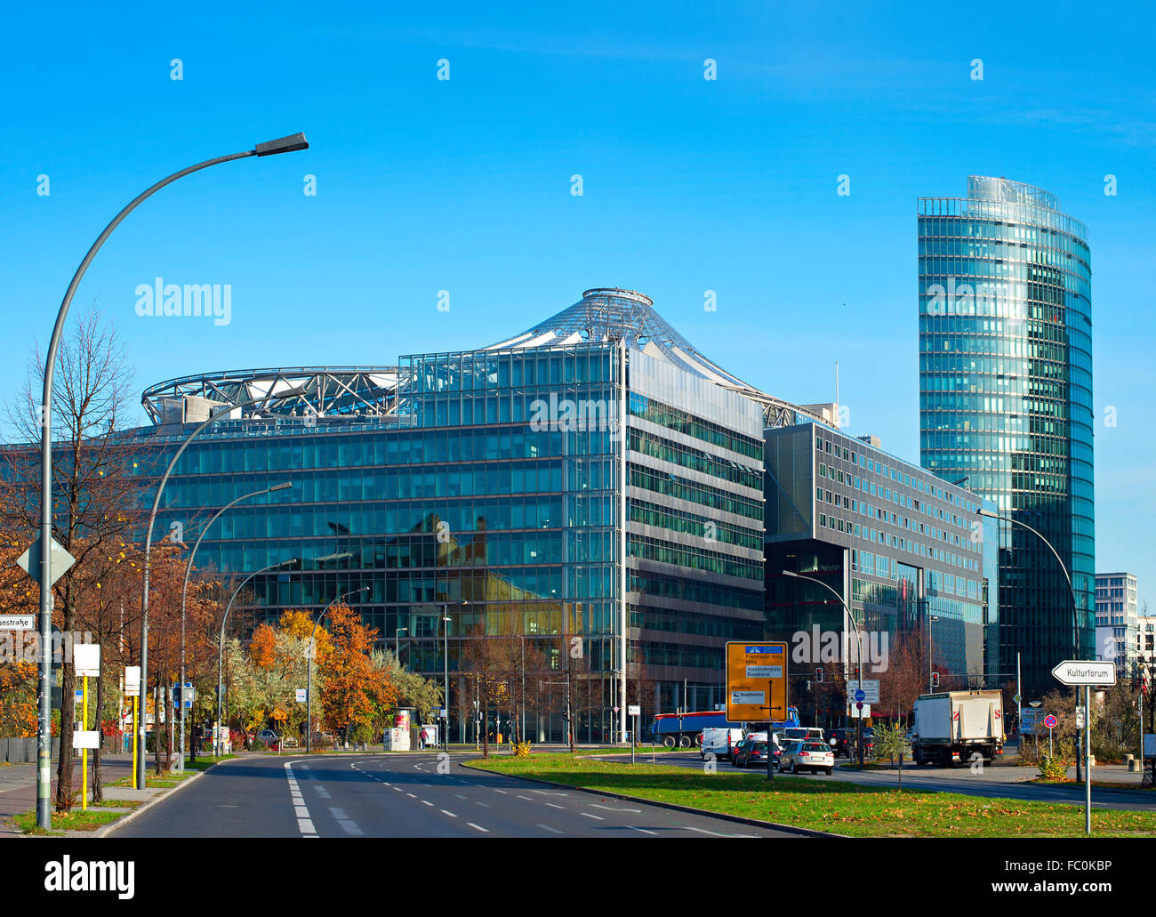 Central businees district of Berlin Stock Photo