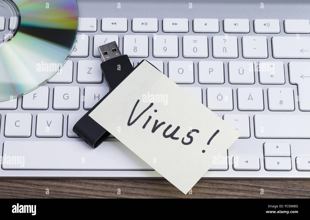 Computervirus Stock Photo