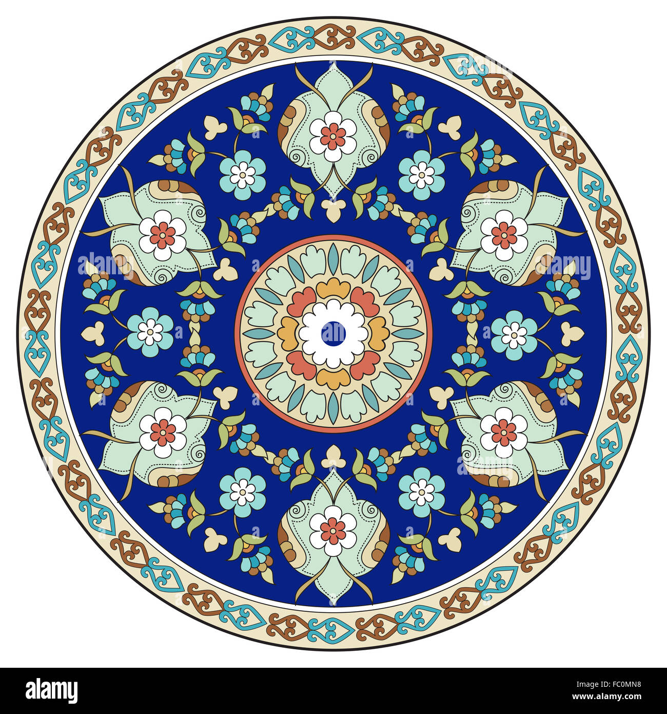 artistic ottoman pattern series eleven Stock Photo