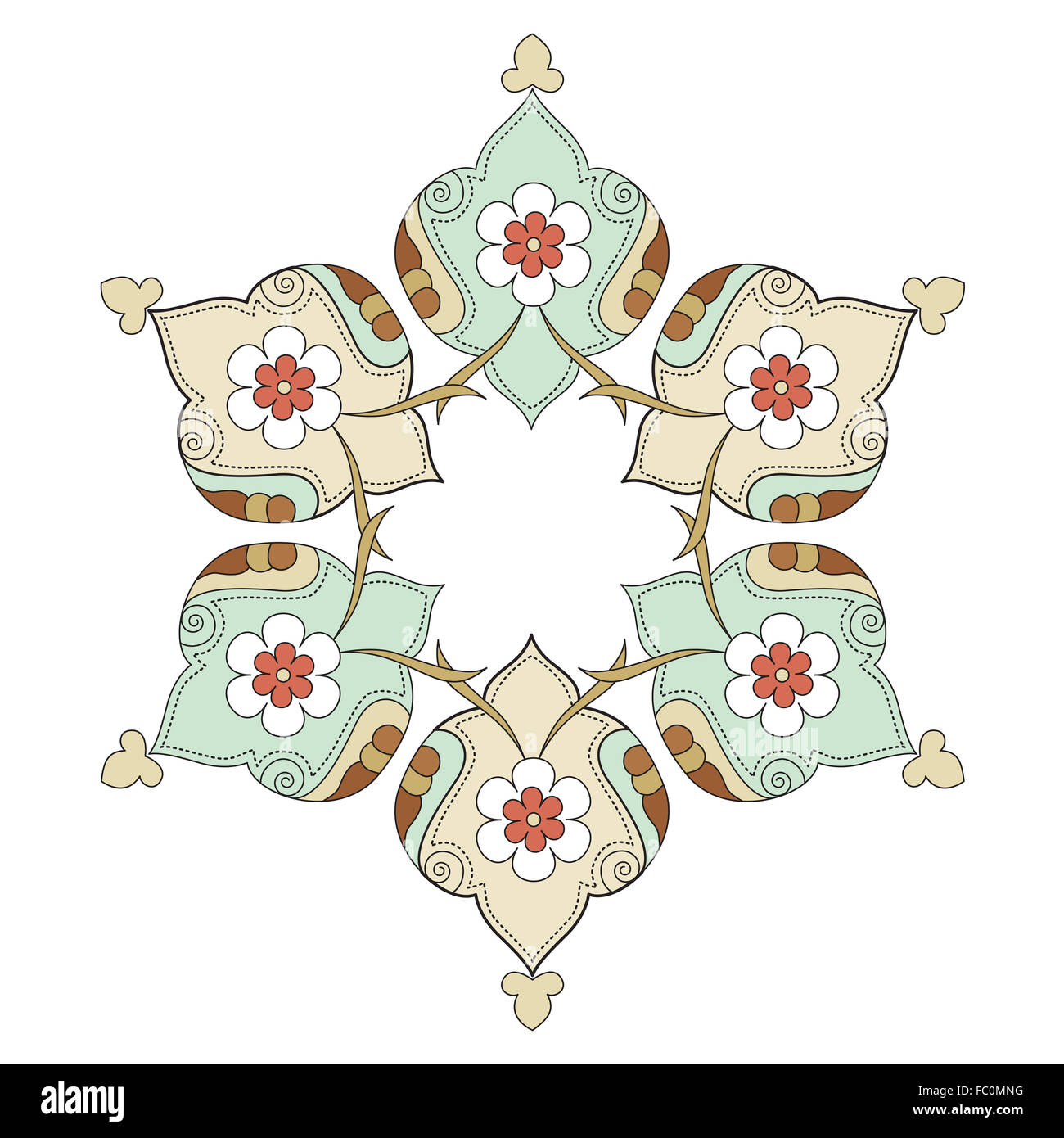 artistic ottoman pattern series eight Stock Photo