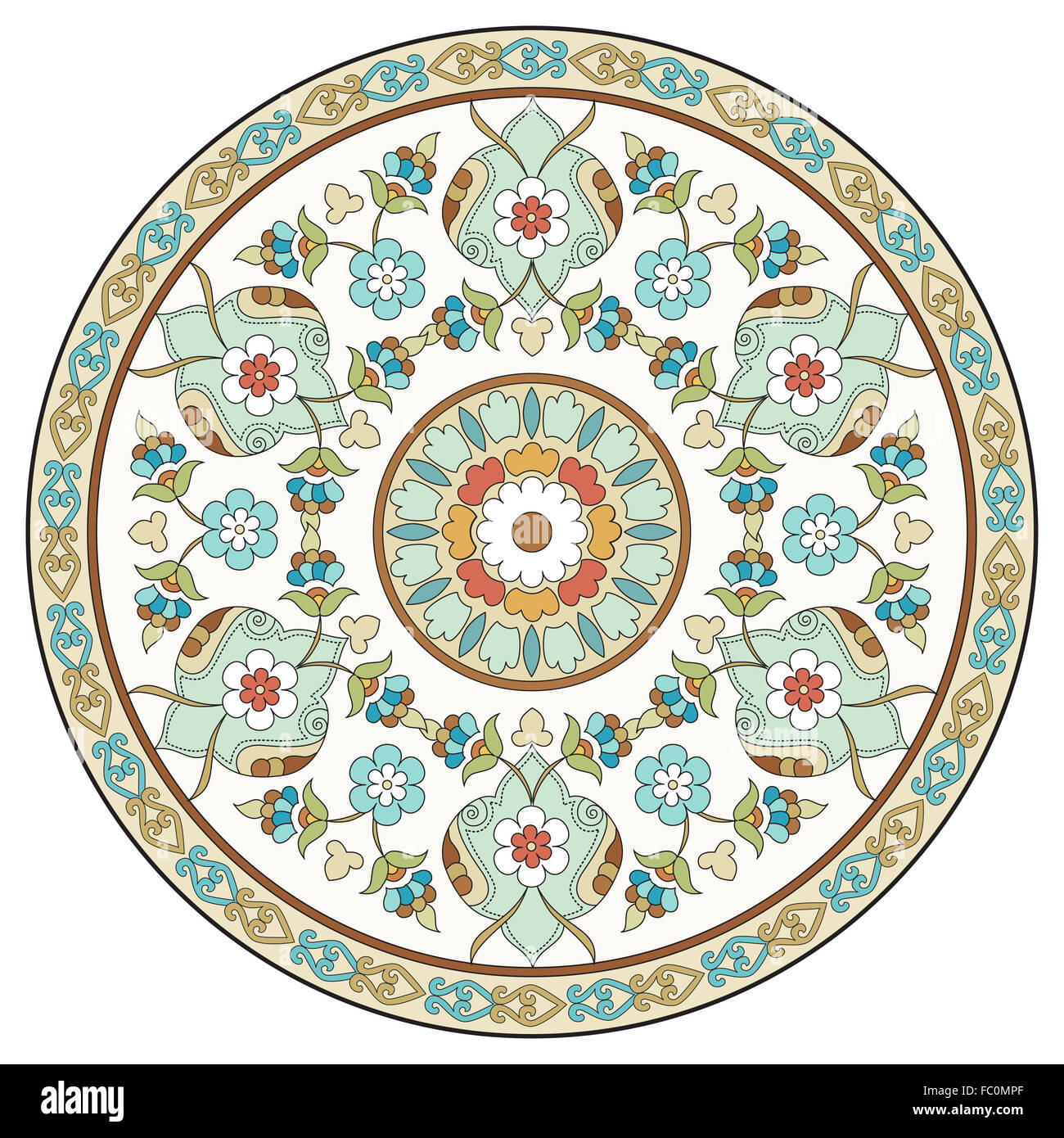 artistic ottoman pattern series ten Stock Photo