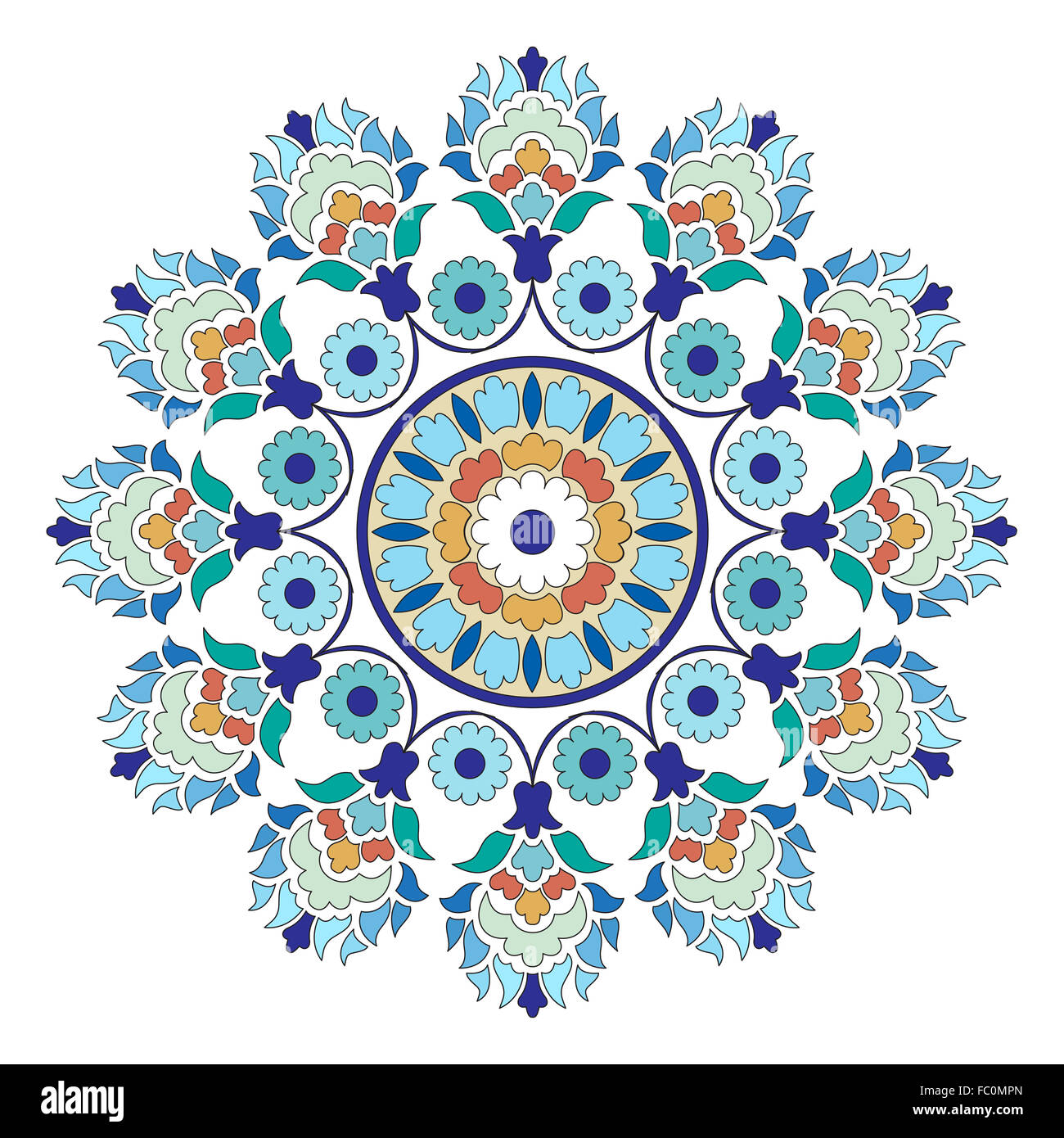 artistic ottoman pattern series six Stock Photo