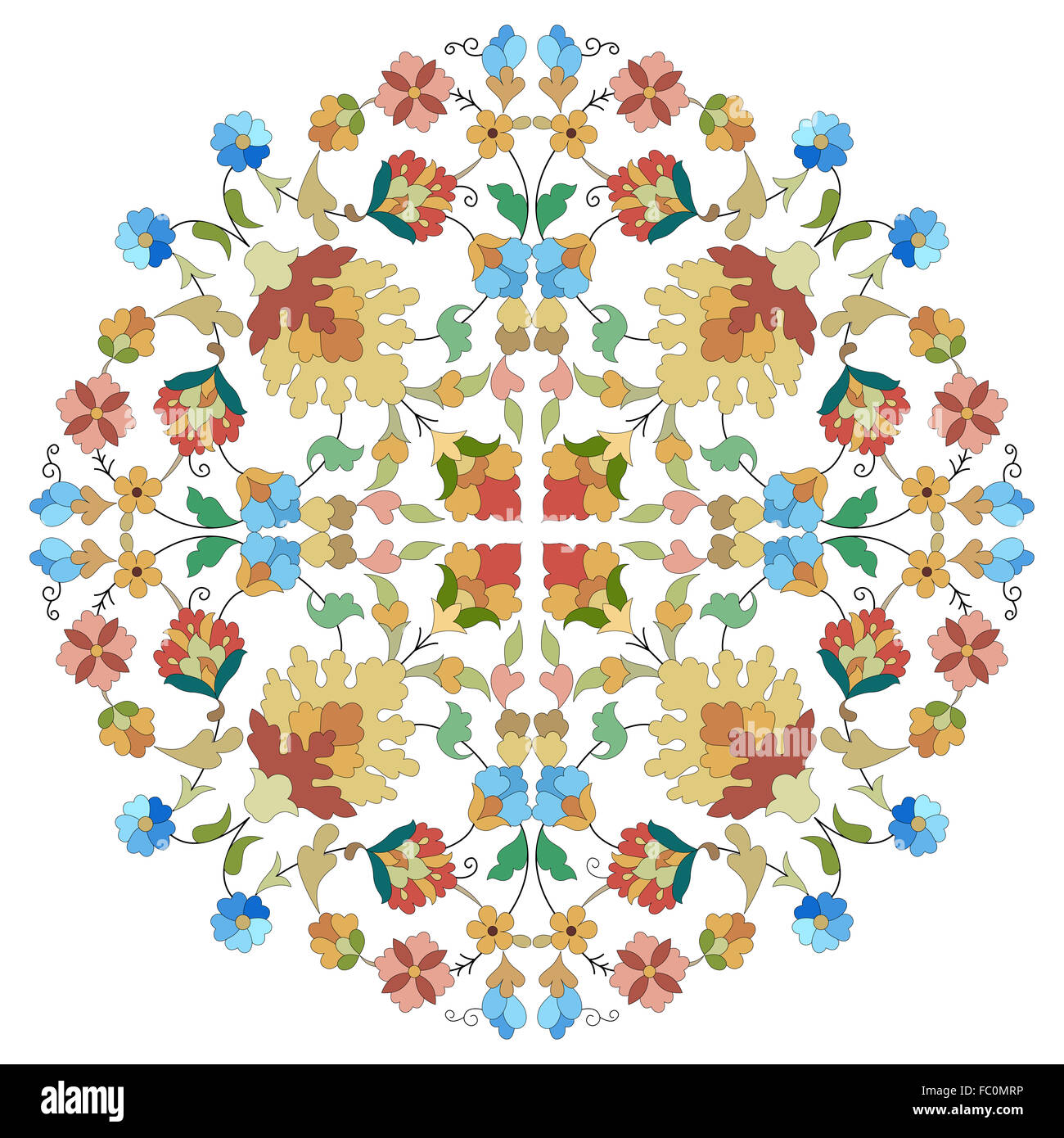 artistic ottoman pattern series twenty nine Stock Photo