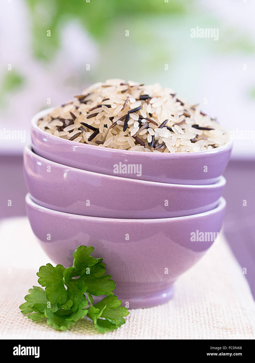 Raw And Rice Raw rice bowl hi-res stock photography and images - Alamy