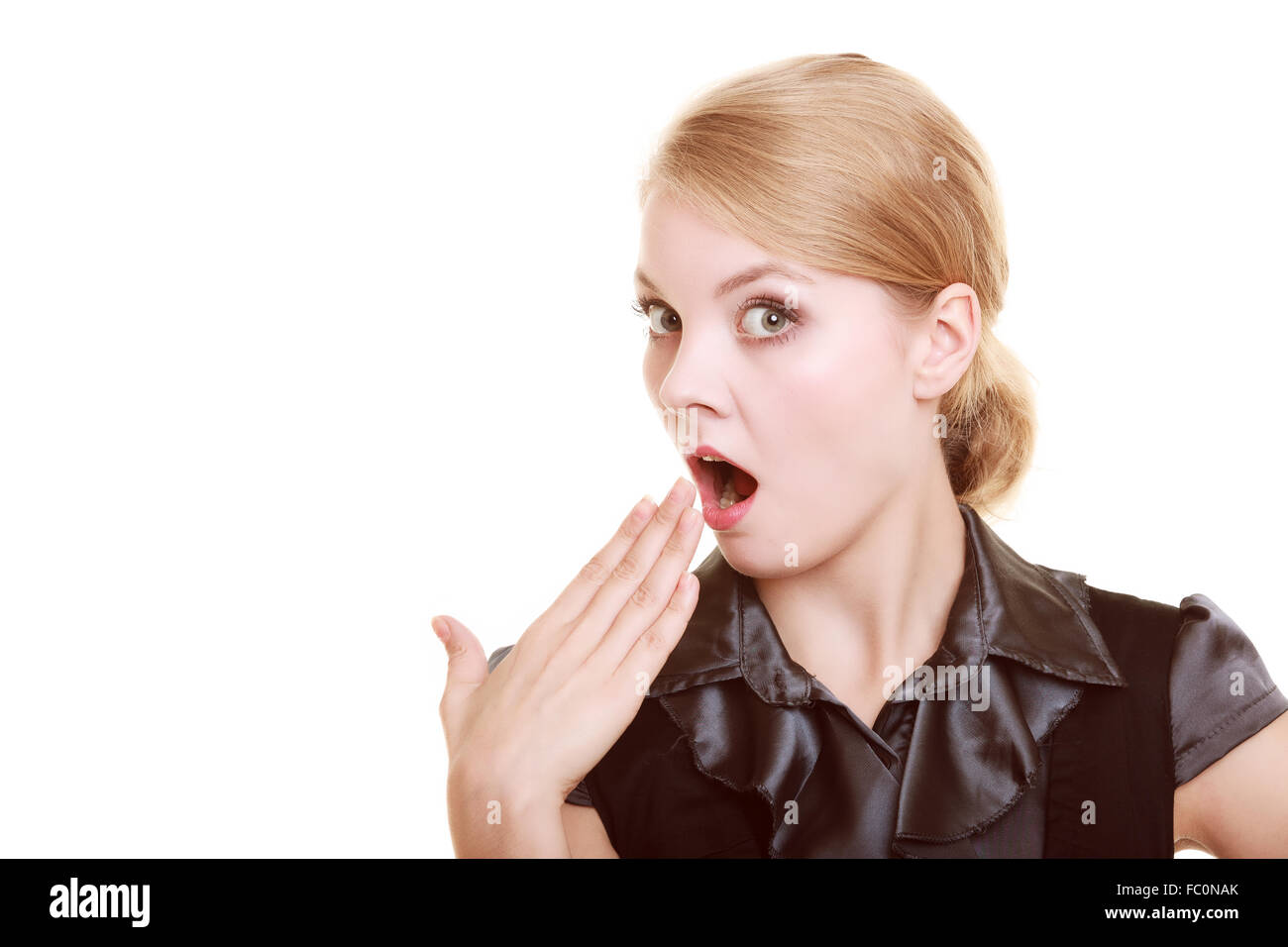 Surprised shocked secretary blonde hi-res stock photography and images ...