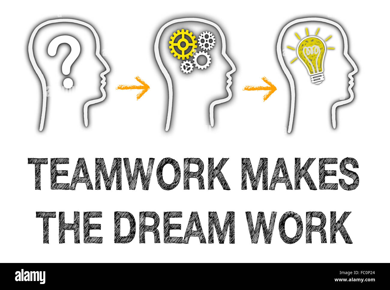 Teamwork makes the dream work Stock Photo