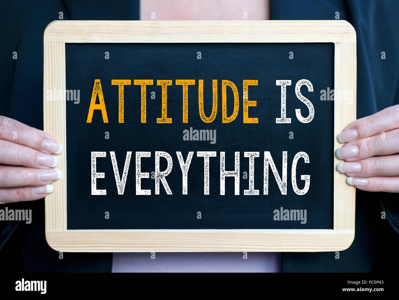 Attitude is everything Stock Photo Alamy