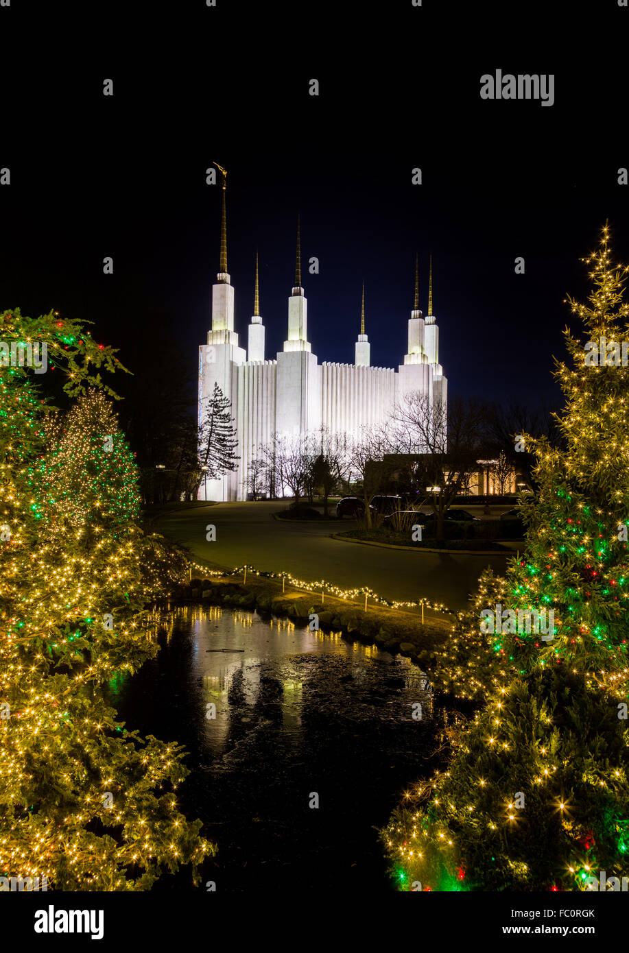 Mormon temple lights hires stock photography and images Alamy