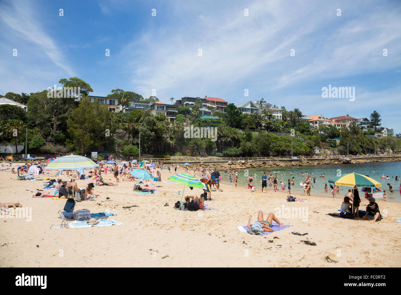 Shelly beach in Manly and cabbage tree bay, New South Wales,Australia