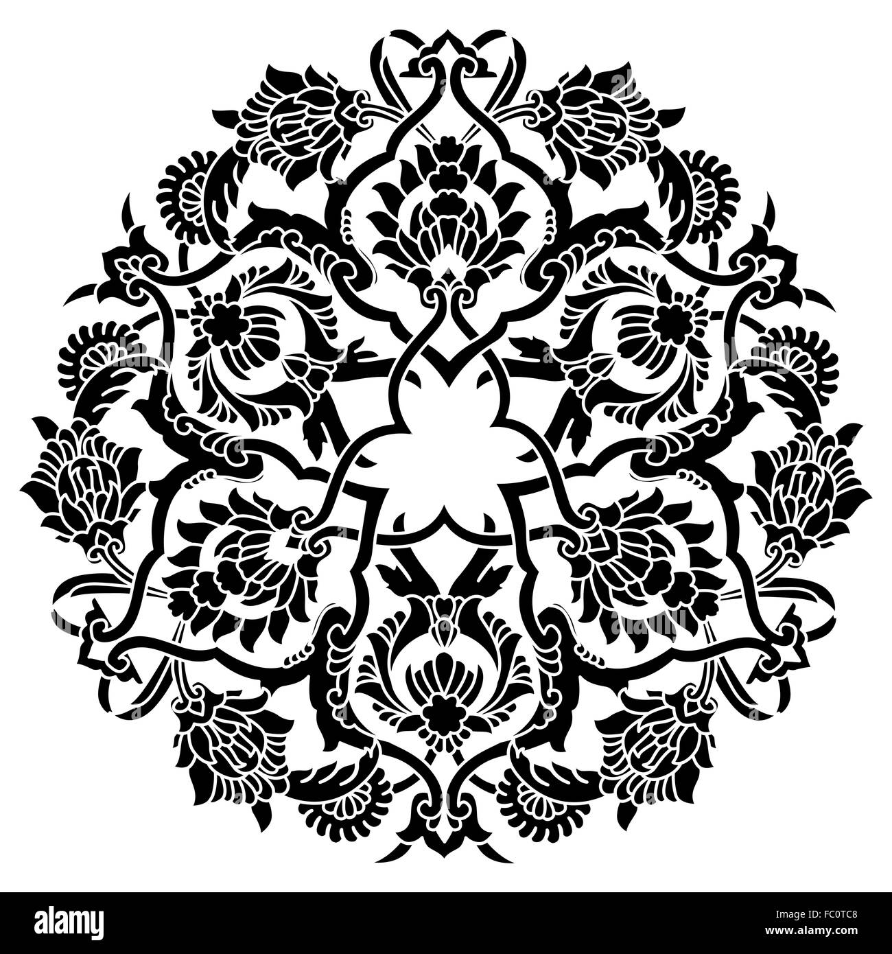 artistic ottoman pattern series fifty five Stock Photo