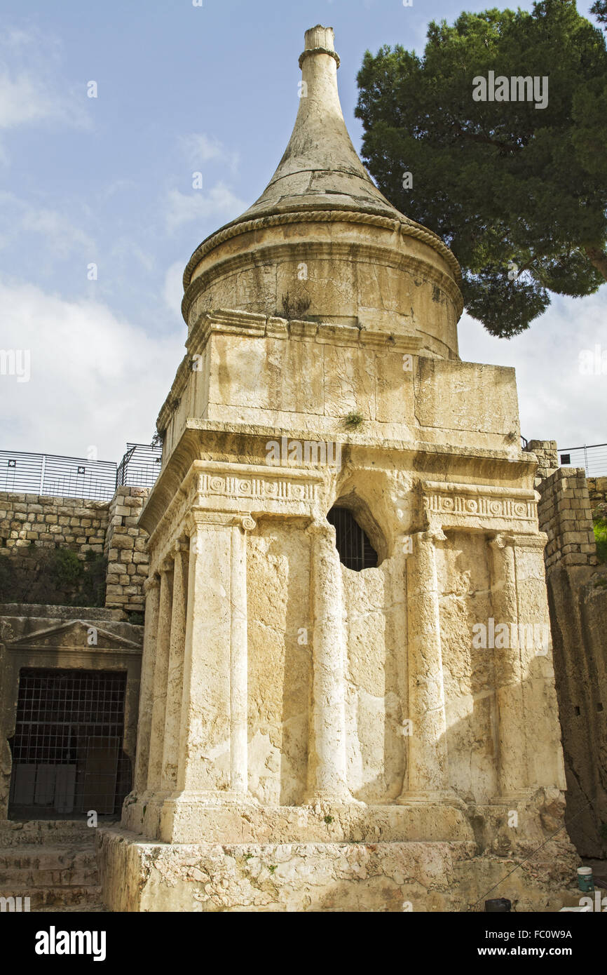 Yad Avshalom (Tomb of Absalom) Stock Photo