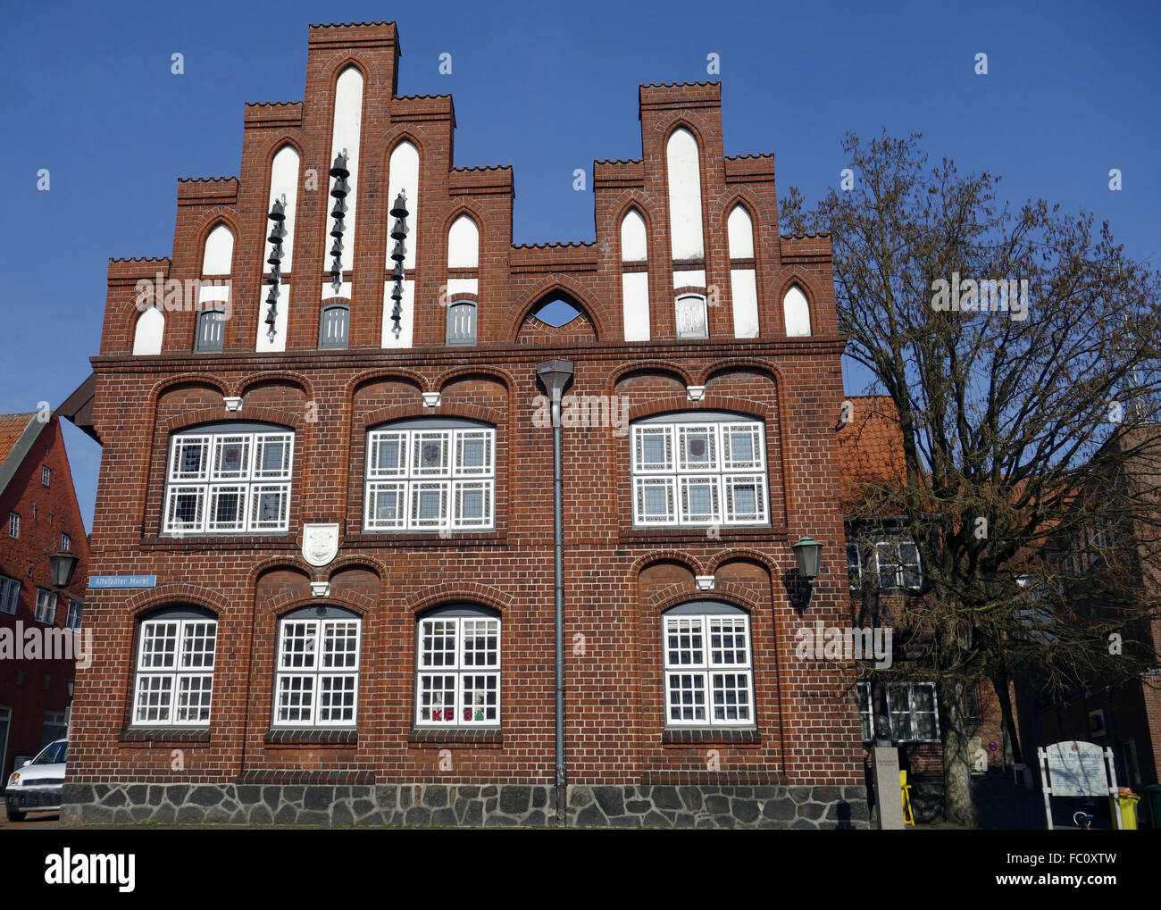 rendsburg old town hall Stock Photo