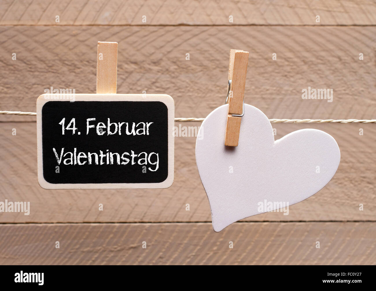 Valentines Day on February 14 Stock Photo
