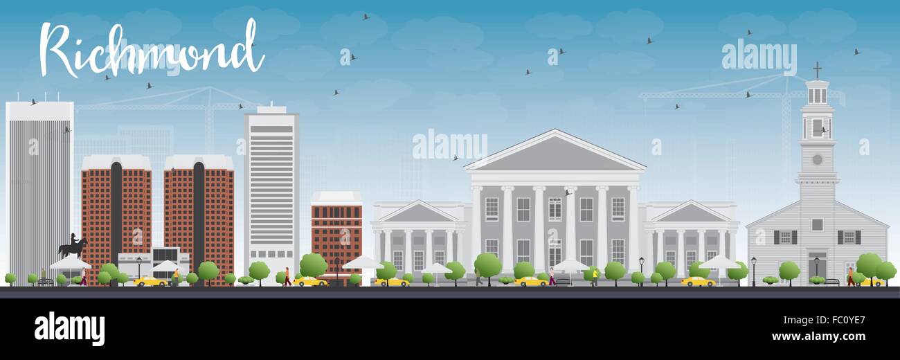 Buildings richmond Stock Vector Images Alamy