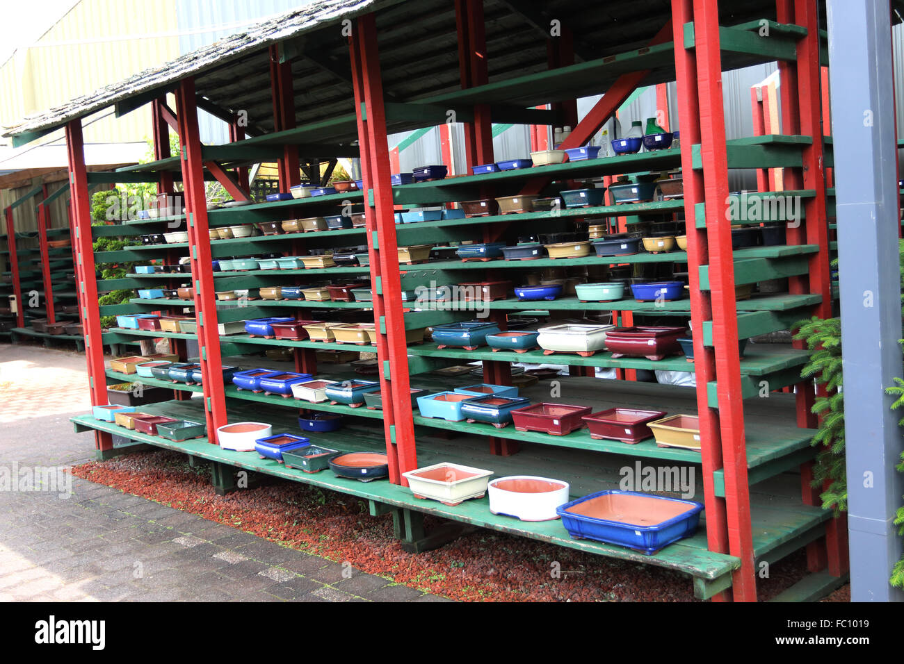 Bonsai ceramic pots for sale Stock Photo Alamy