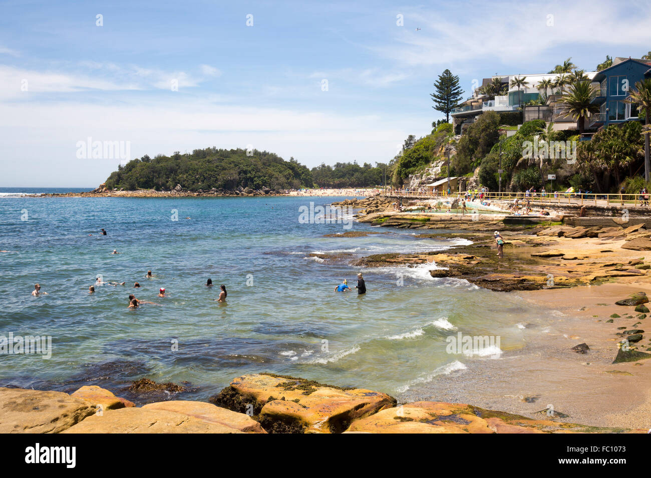 Fairy Bower in Manly with Shelly beach in the distance, Manly,Sydney,Australia Stock Photo