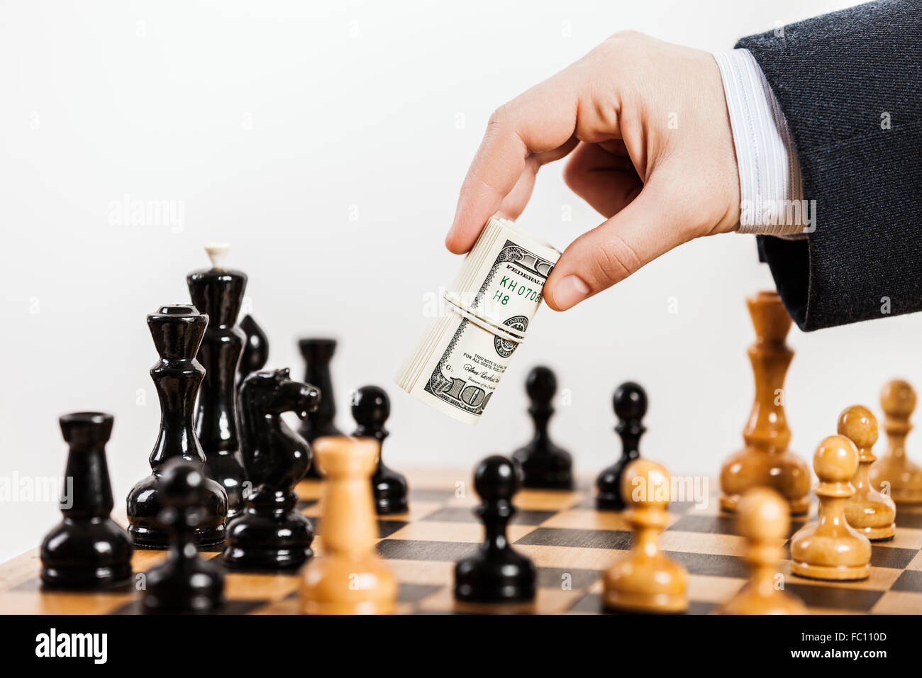 Business man play chess strategy hi-res stock photography and images ...