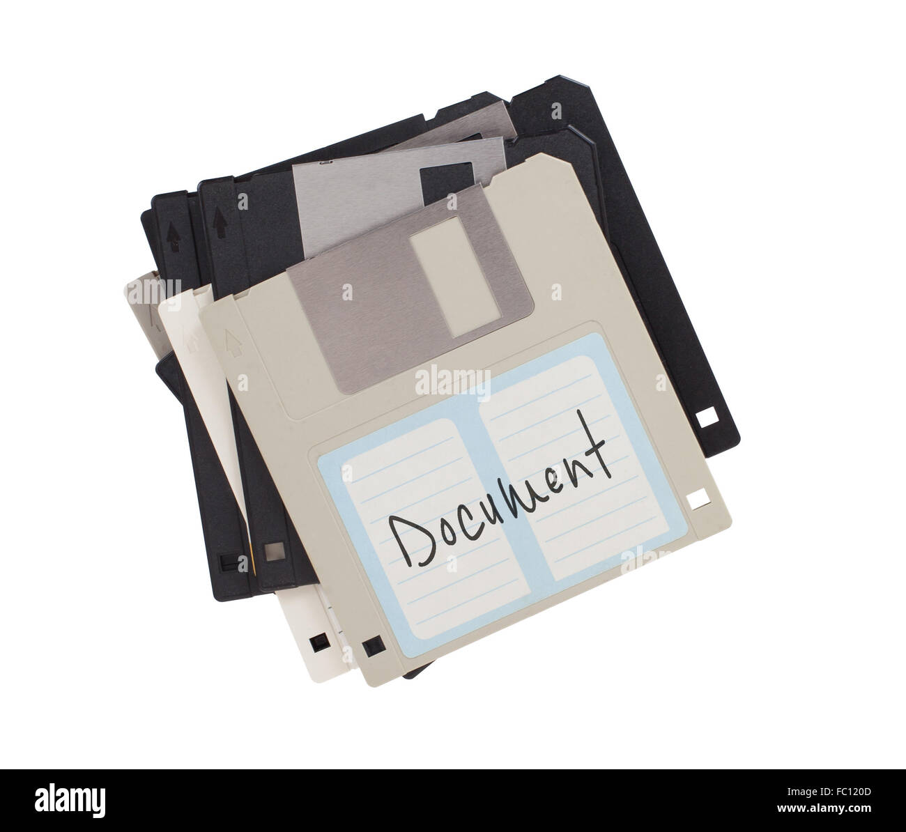 Floppy disk, data storage support, isolated on white - Documents Stock ...