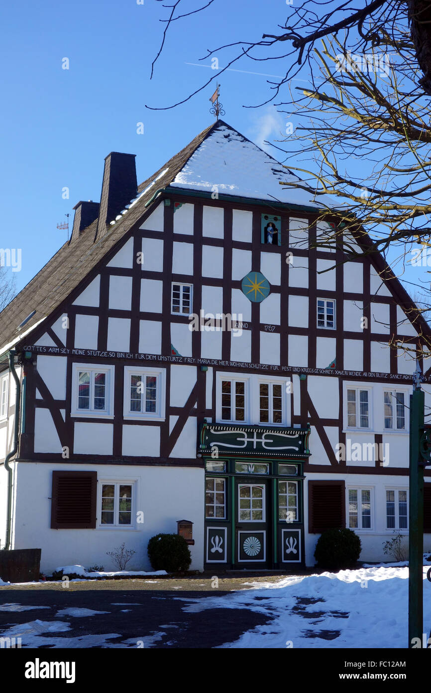 timbered house Stock Photo