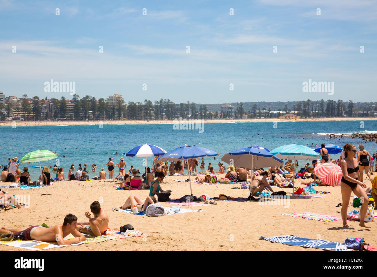 Shelly beach in Manly and cabbage tree bay, New South Wales,Australia