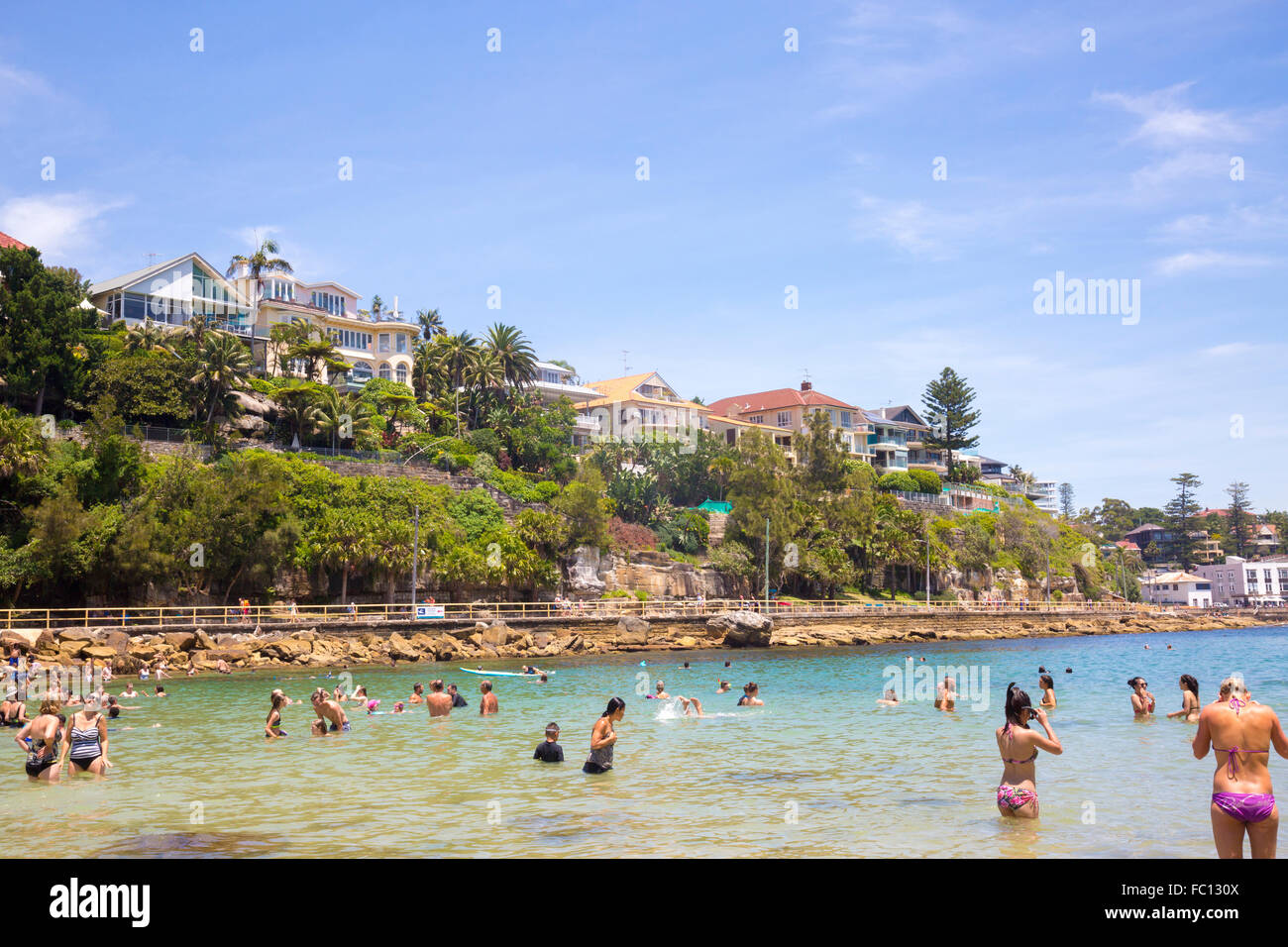 Shelly beach in Manly and cabbage tree bay, New South Wales,Australia
