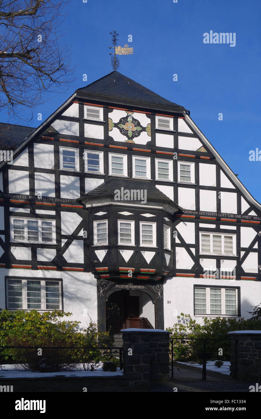 timbered house Stock Photo