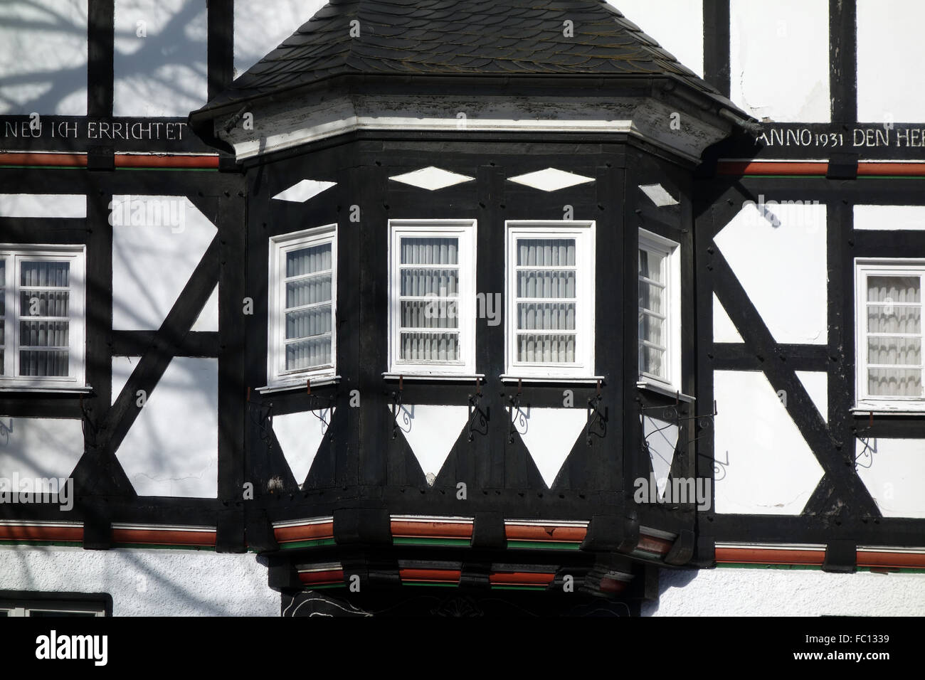 timbered house Stock Photo