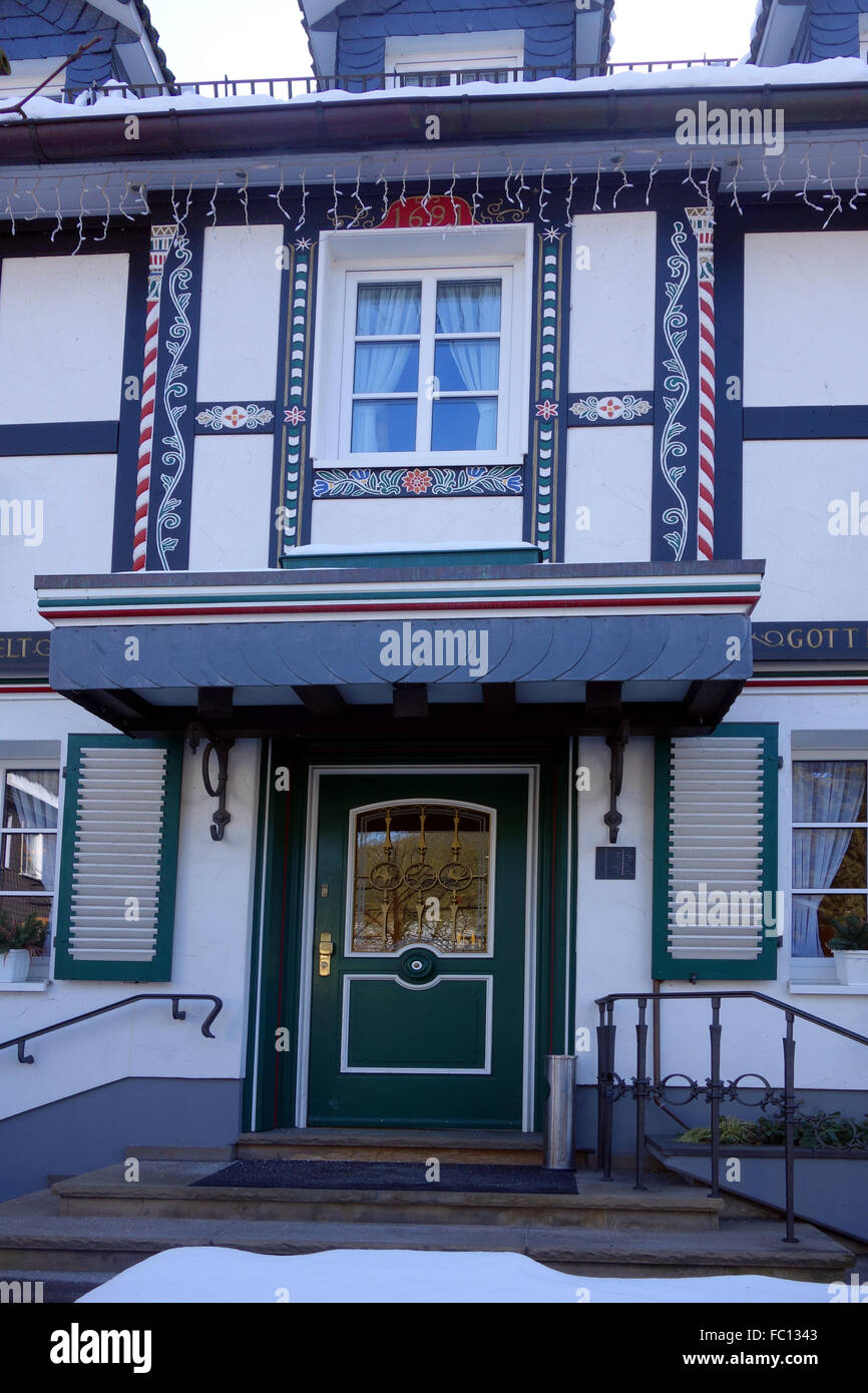 timbered house Stock Photo