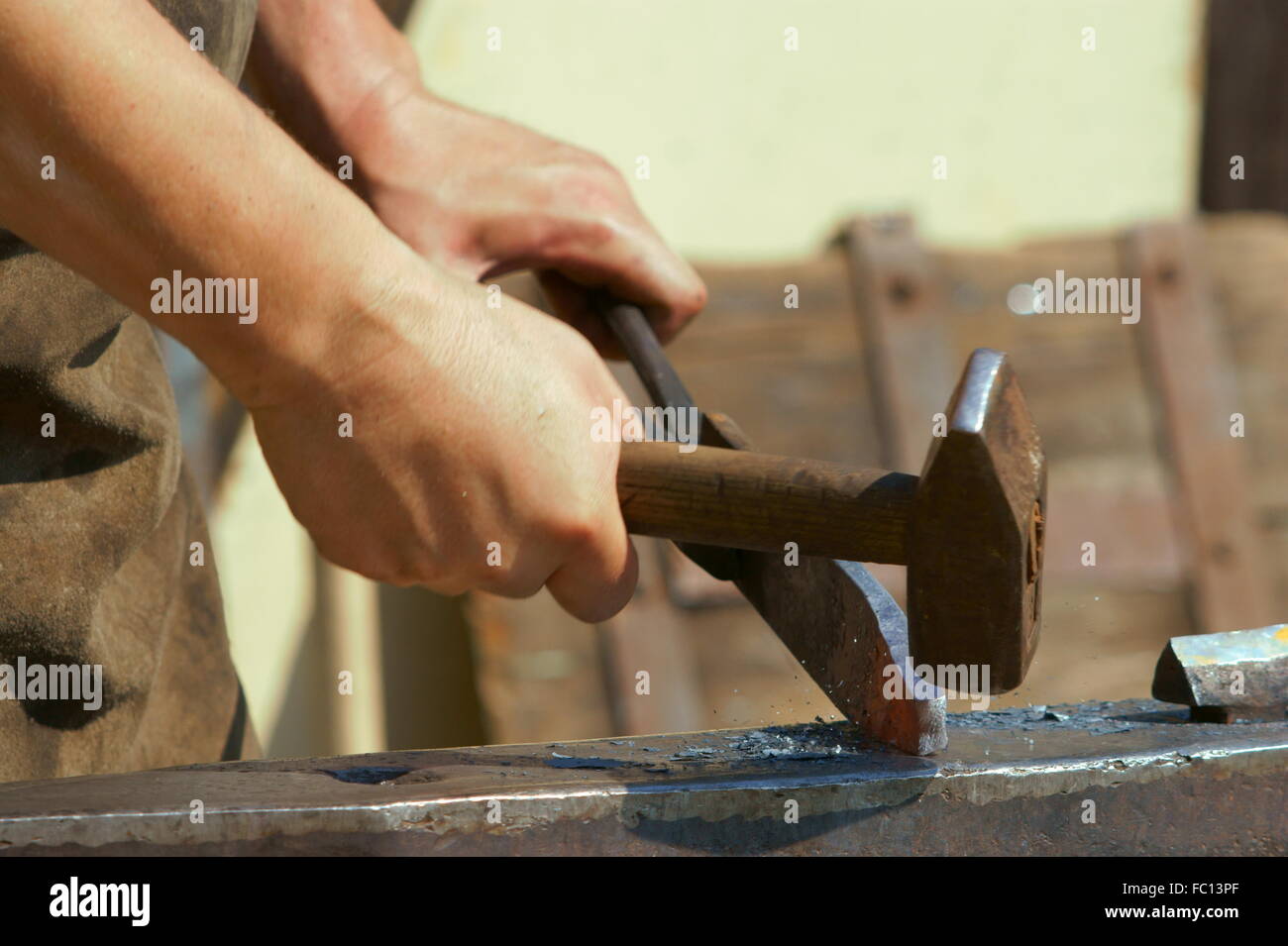to strike while the iron is hot Stock Photo Alamy
