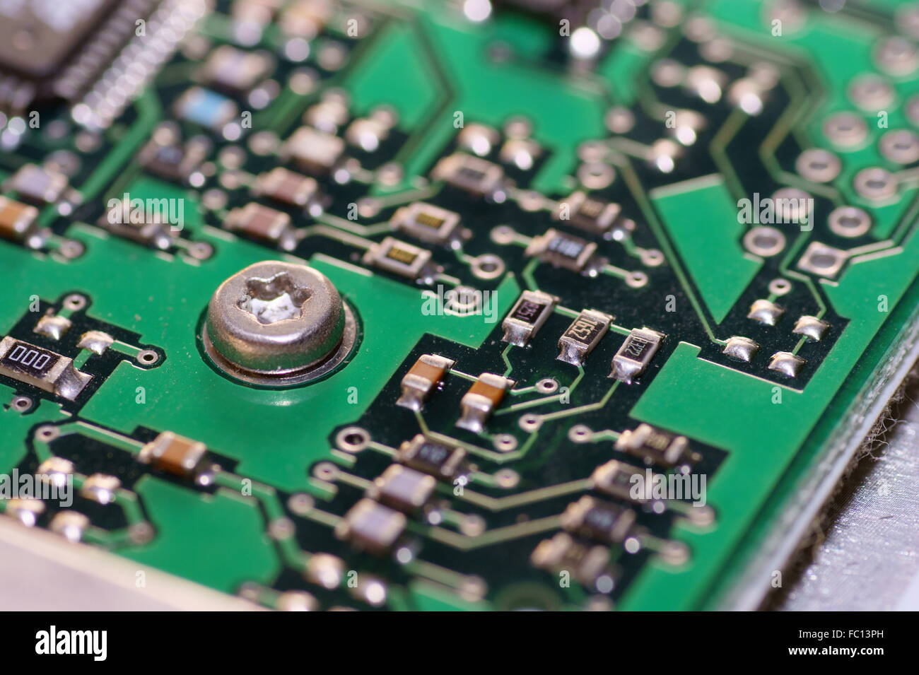 Electronic detail close up Stock Photo - Alamy