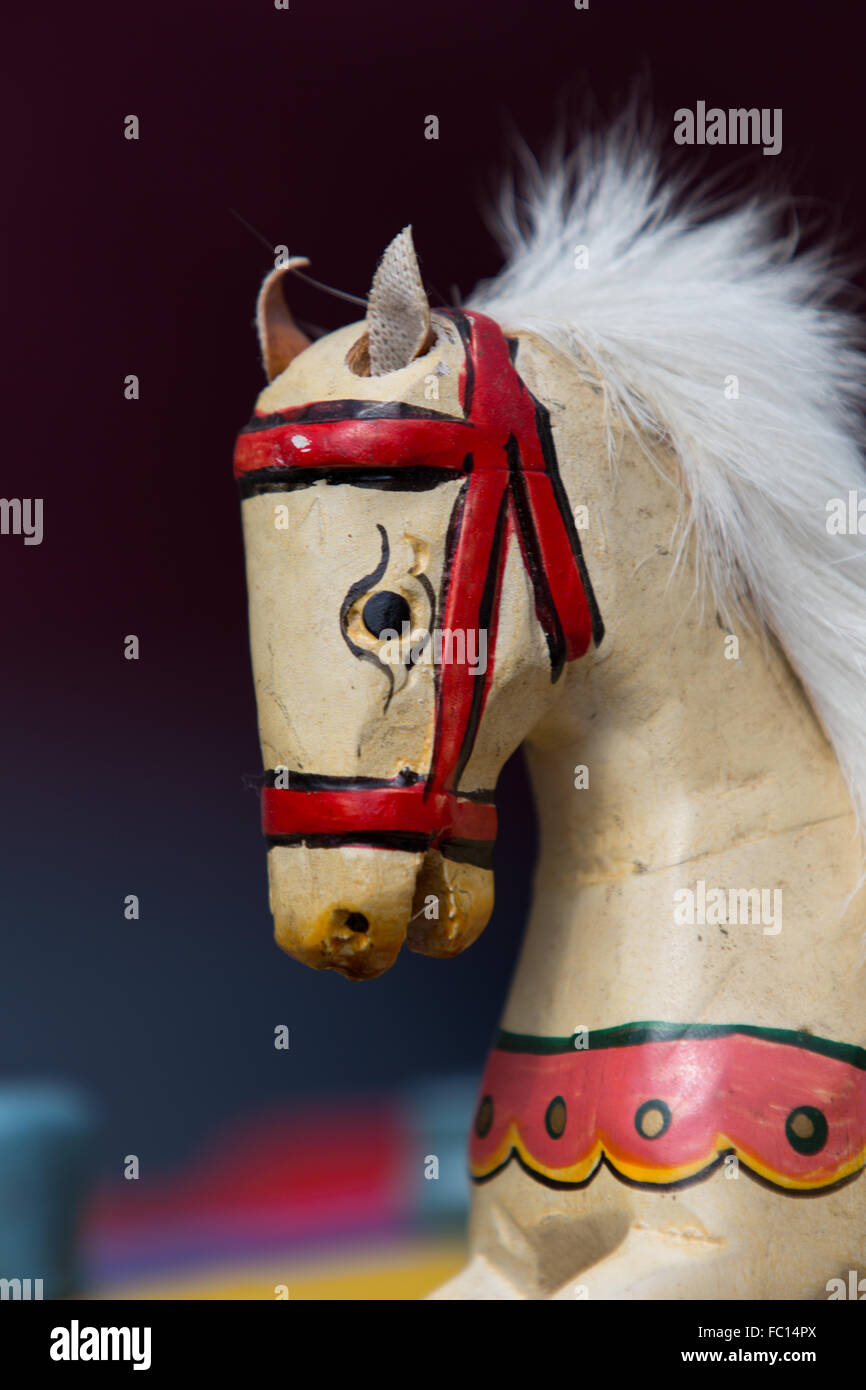 head of a rocking horse Stock Photo Alamy