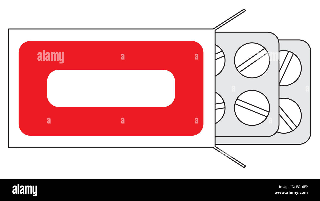 Tablets in a package Stock Photo Alamy