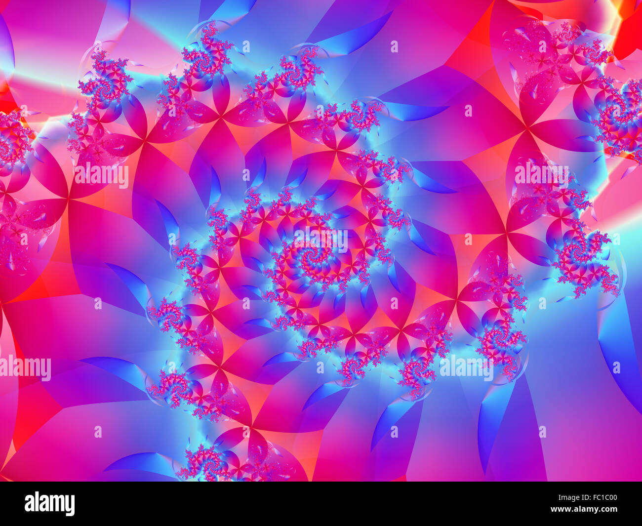 Colorful Fractal Spiral Background Texture Stock Photo - Alamy
