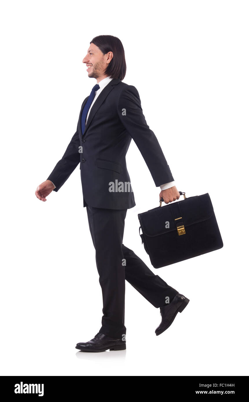 Office manager rushing late Cut Out Stock Images & Pictures - Alamy