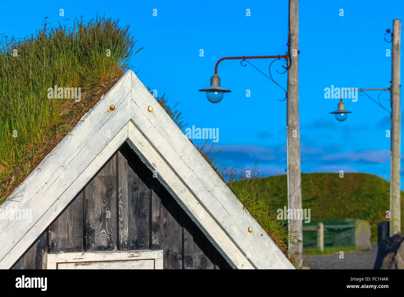 elf house in viking village Stock Photo