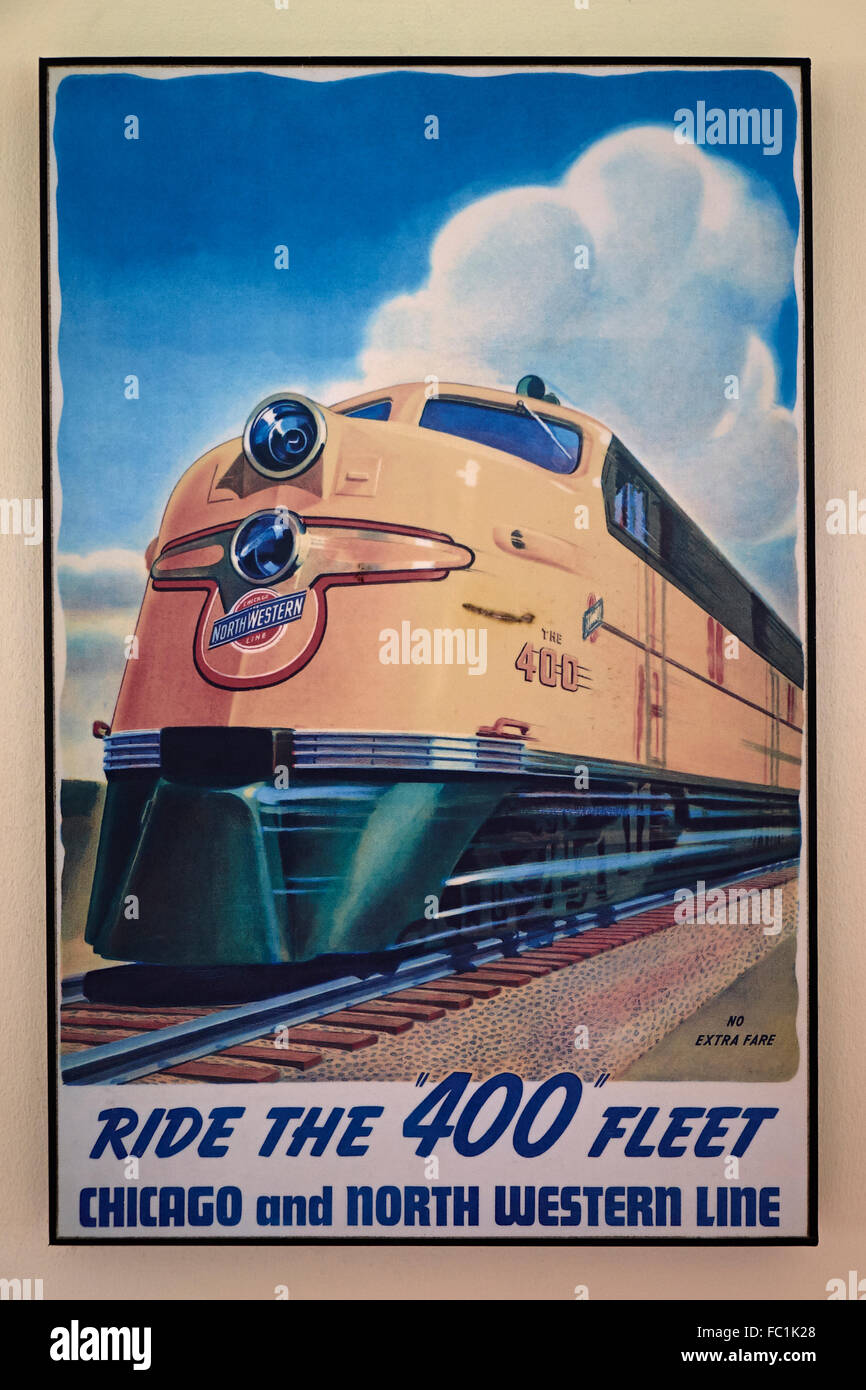Northern Empire Train Montana Rockies United States Travel Poster Advertisement 