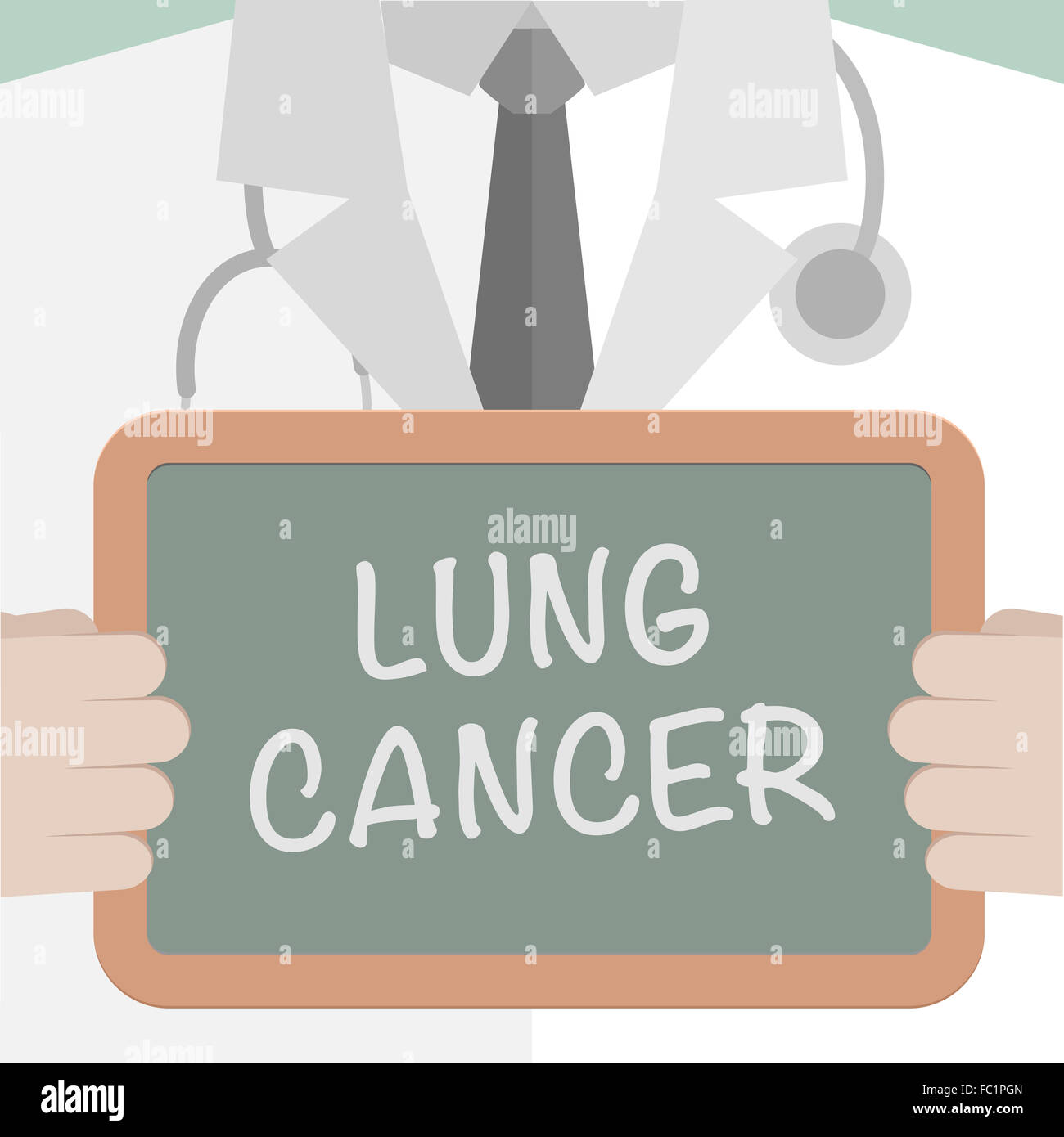 Medical Board Lung Cancer Stock Photo
