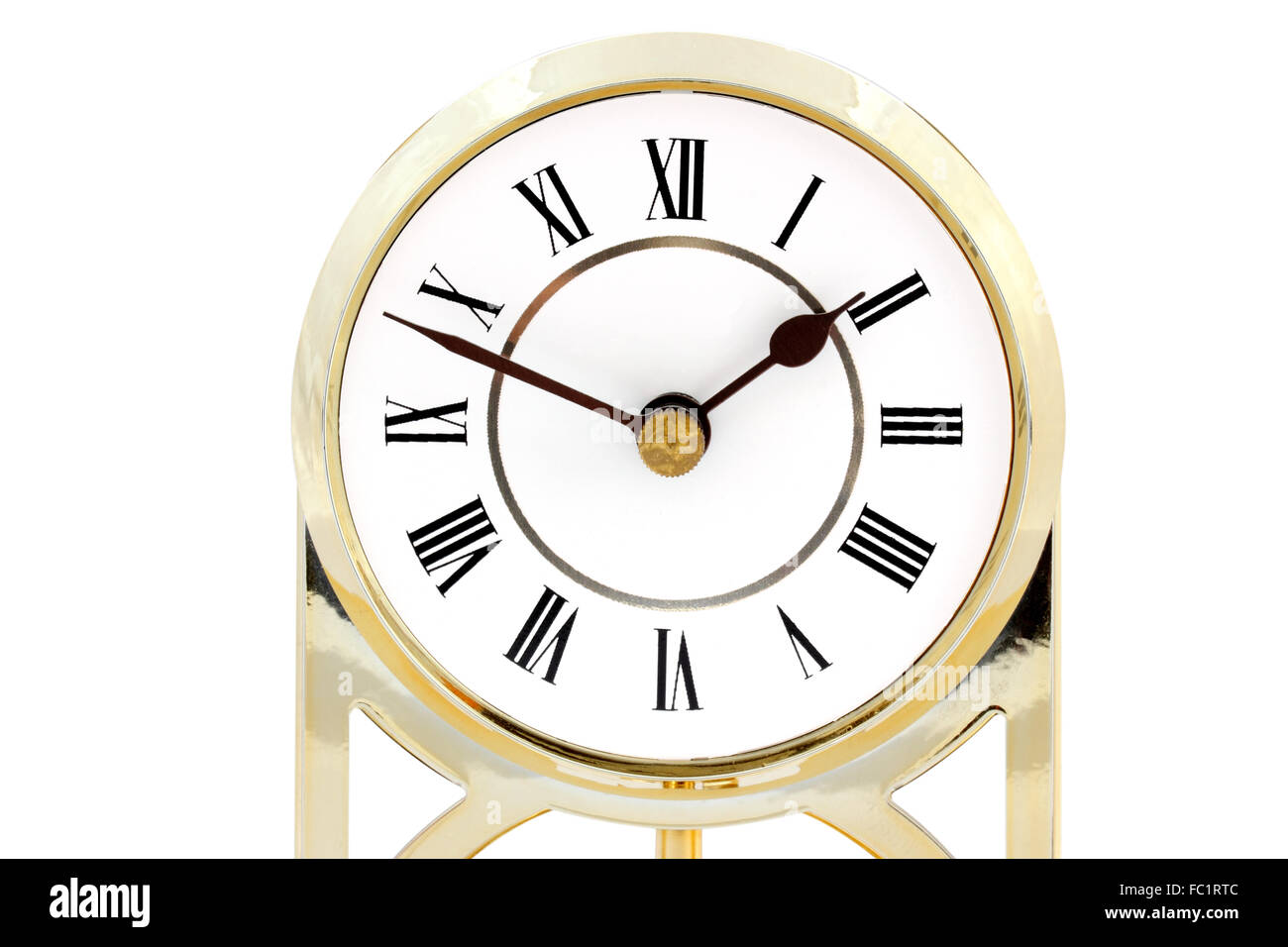 Clock with roman numerals Stock Photo Alamy