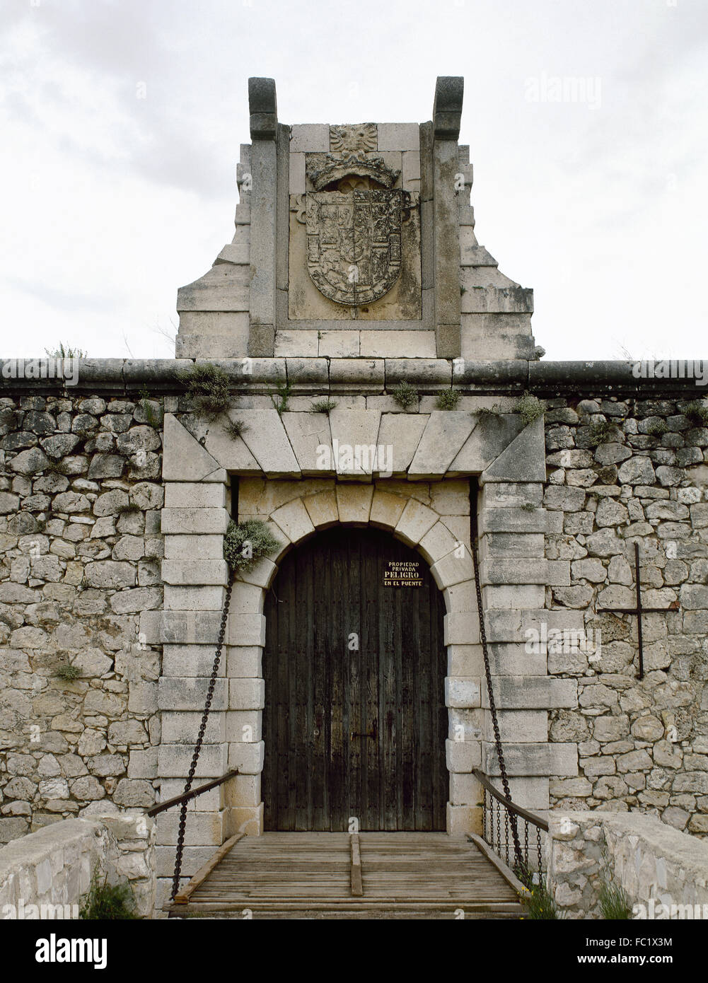 Spain. Chinchon. Castle of the Counts. Built between 15th and 16th centuries. Exterior. Community of Madrid. Stock Photo